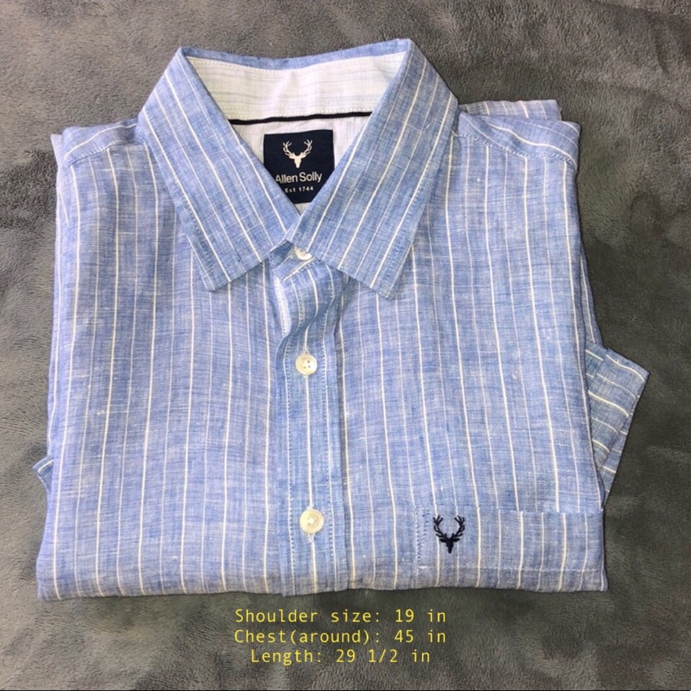 🌟NWOT🌟 Allen Solly Men’s Linen Shirt